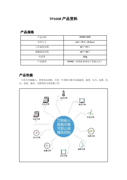 10. tp1608数据采集卡产品资料