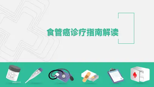 2021CSCO食管癌指南解读