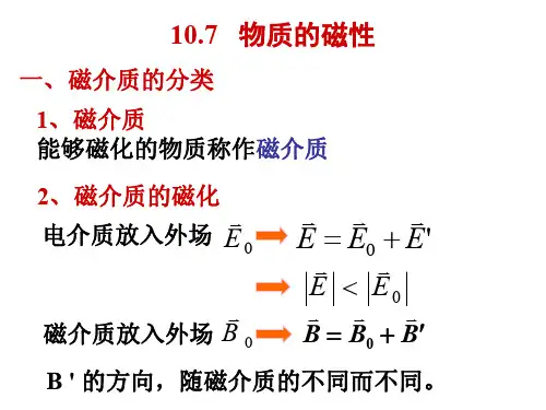 大学物理物质磁性