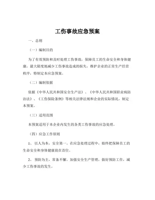 工伤事故应急预案