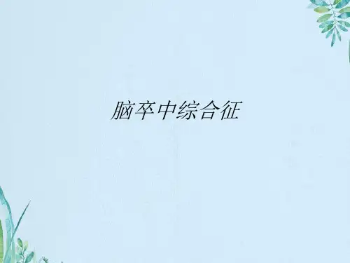 脑卒中综合征