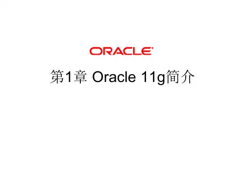 第1章 Oracle 11g结构简介