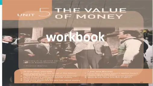 新人教版高中英语必修三unit5workbook 课件
