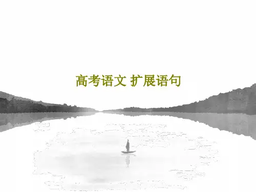 高考语文 扩展语句共61页文档