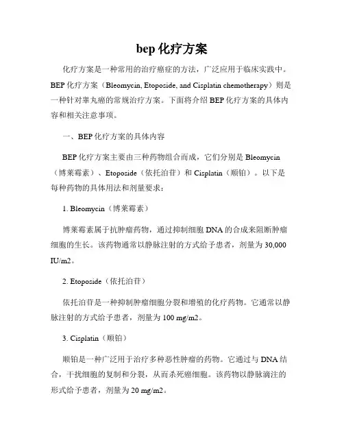 bep化疗方案