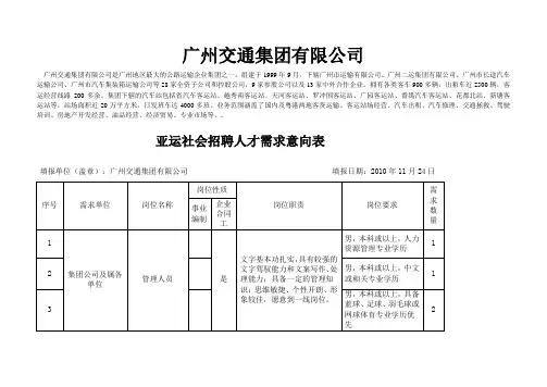 广州交通集团有限公司