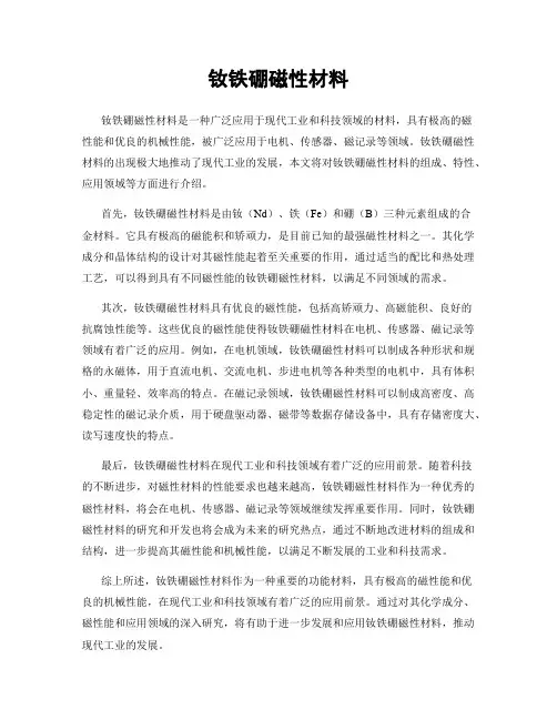 钕铁硼磁性材料