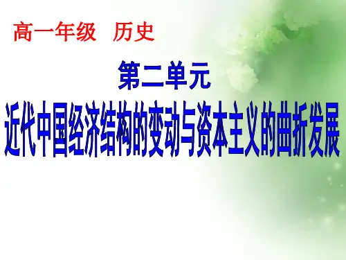 近代中国经济结构的变动ppt20 人教课标版