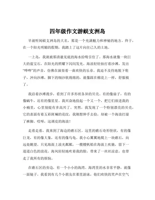 四年级作文游蜈支洲岛