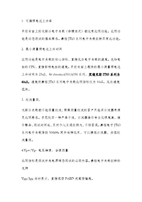 嘉拓电子负载超强功能
