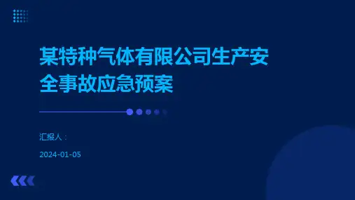 某特种气体有限公司生产安全事故应急预案