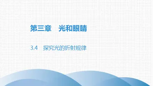 第3章 探究光的折射规律PPT课件(粤沪版)