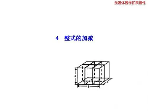 《整式的加减》ppt课件全面版