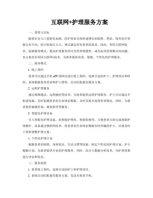 互联网护理服务方案
