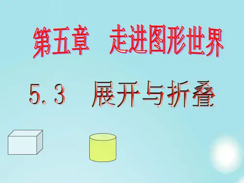 苏科七年级数学上册《展开与折叠》课件