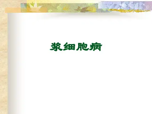 浆细胞病