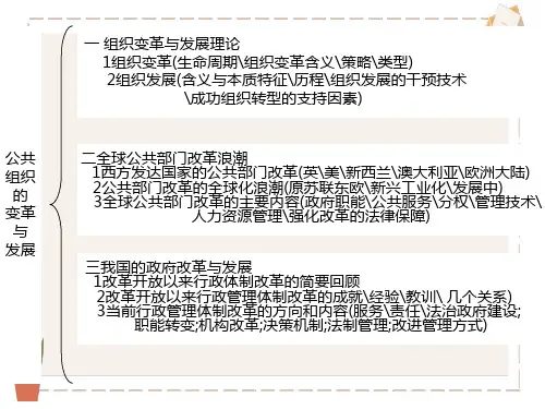 公共组织的变革与发展