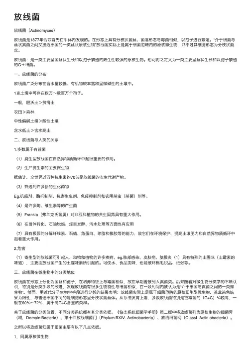 放线菌——精选推荐