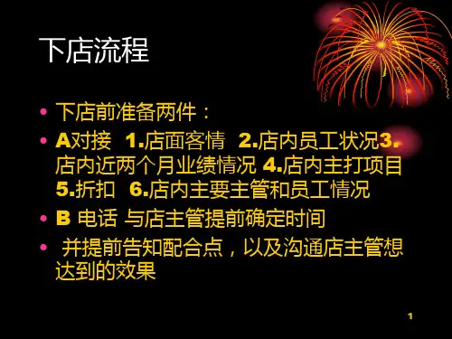 美导下店流程及工作职责-