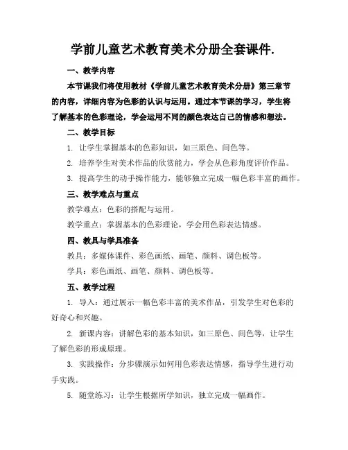 学前儿童艺术教育美术分册全套课件.