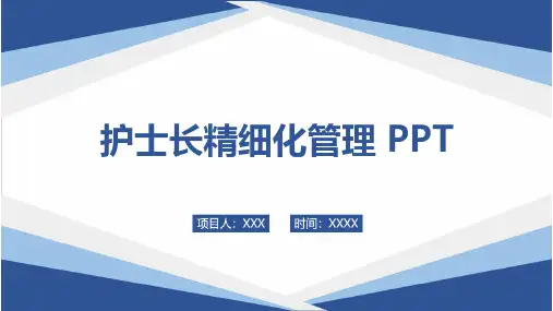护士长精细化管理 PPT