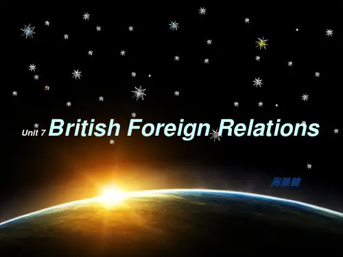 british foreign relations 英国外交史