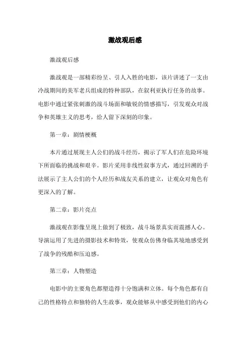 激战观后感
