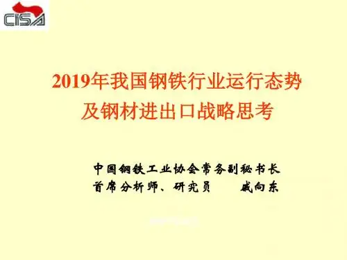 2019年我国钢铁行业运行态势 共50页