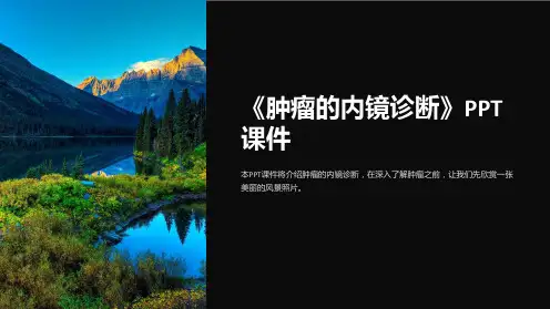 《肿瘤的内镜诊断》课件