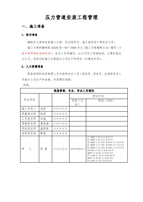 压力管道培训资料全