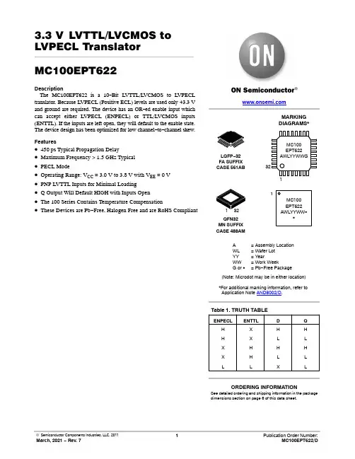 MC100EPT622-D   3.3 V