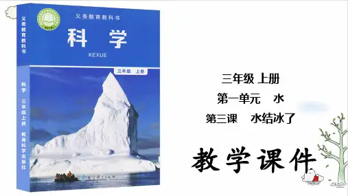 《水结冰了》课件完美版(共8张PPT)