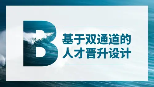双通道人才晋升设计