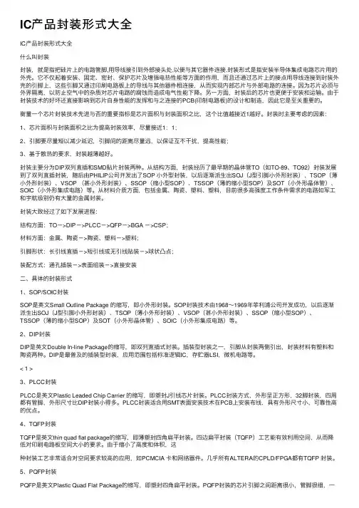 IC产品封装形式大全