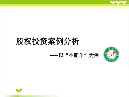 小肥羊股权投资案例分析