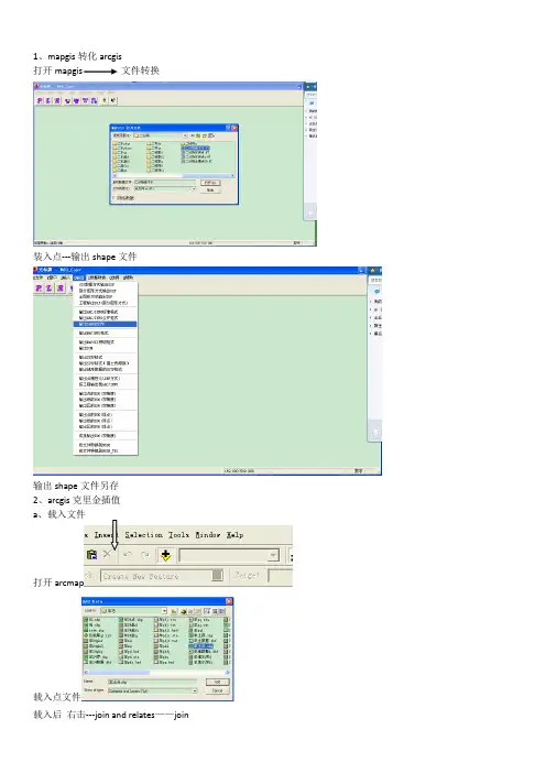 ARCGIS克里金插值法