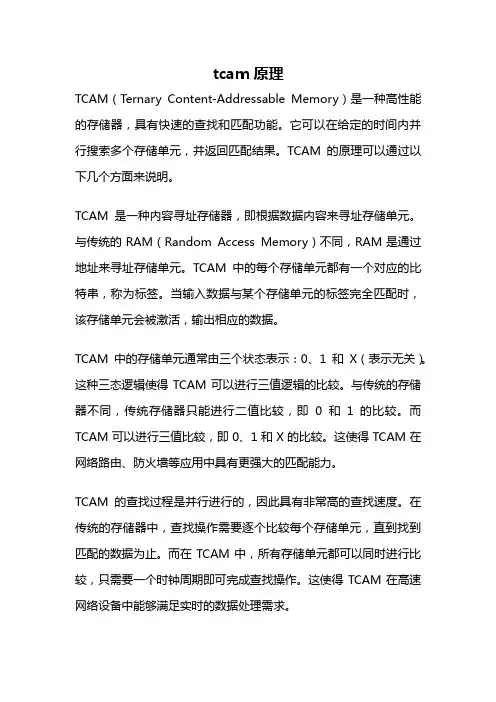 tcam原理