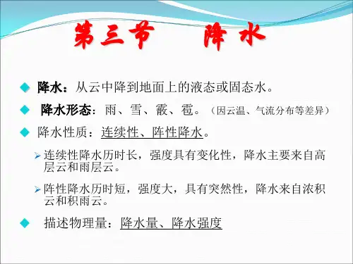 3第三章第三节降水