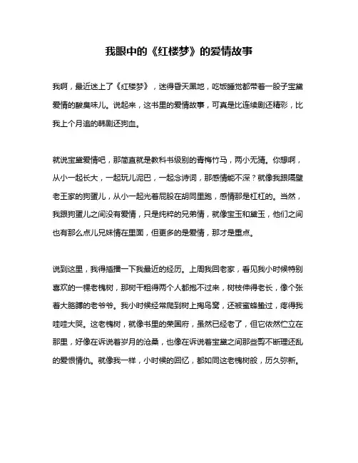 作文《我眼中的《红楼梦》的爱情故事》