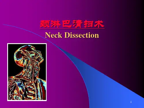 颈淋巴清扫PPT医学课件