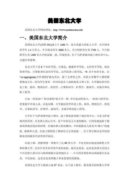 美国的东北大学