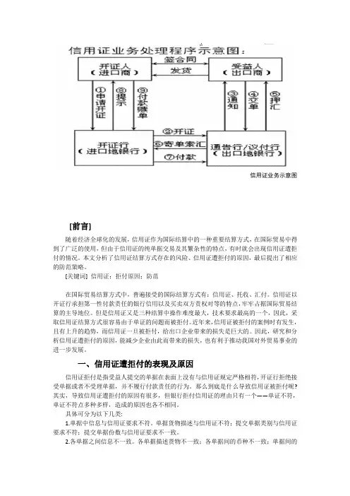 国际贸易信用证风险以及措施