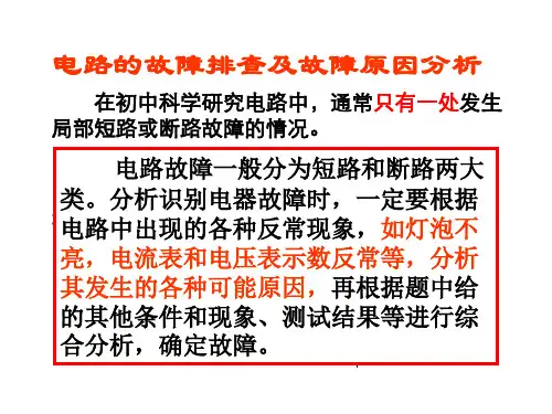 常见电路故障判断PPT课件