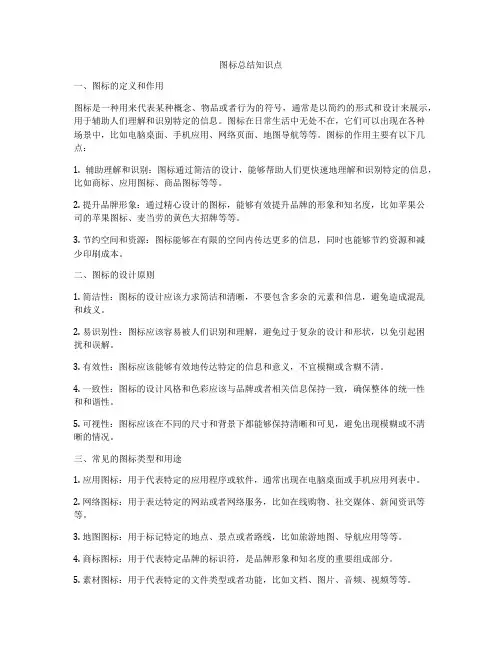 图标总结知识点