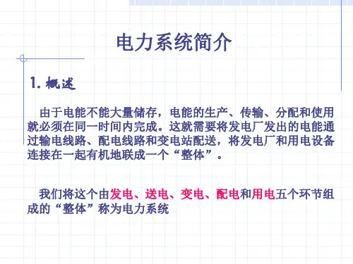 现代电力系统简介.ppt