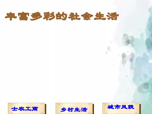 北师大版本-历史-七年级下册-第13课 丰富多彩的社会生活(45张)