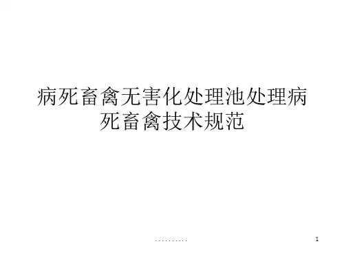 病死畜禽无害化处理池处理病死畜禽技术规范(方案)(16页)
