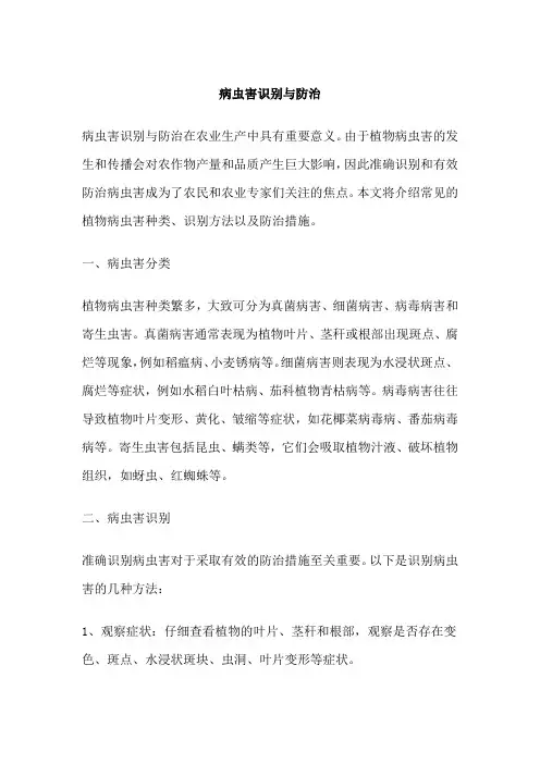 病虫害识别与防治