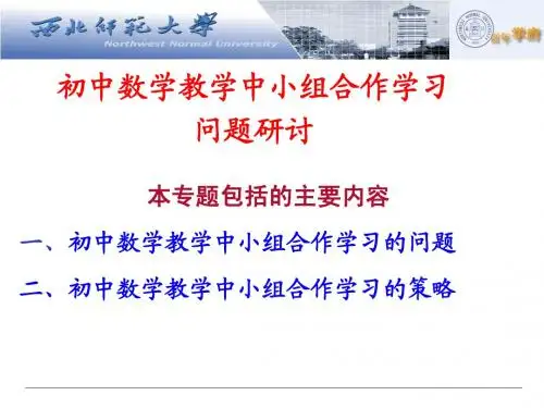 小组合作学习问题研讨