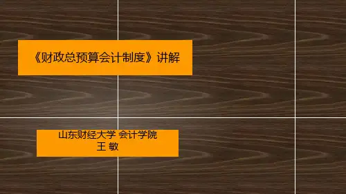财政总预算会计制度